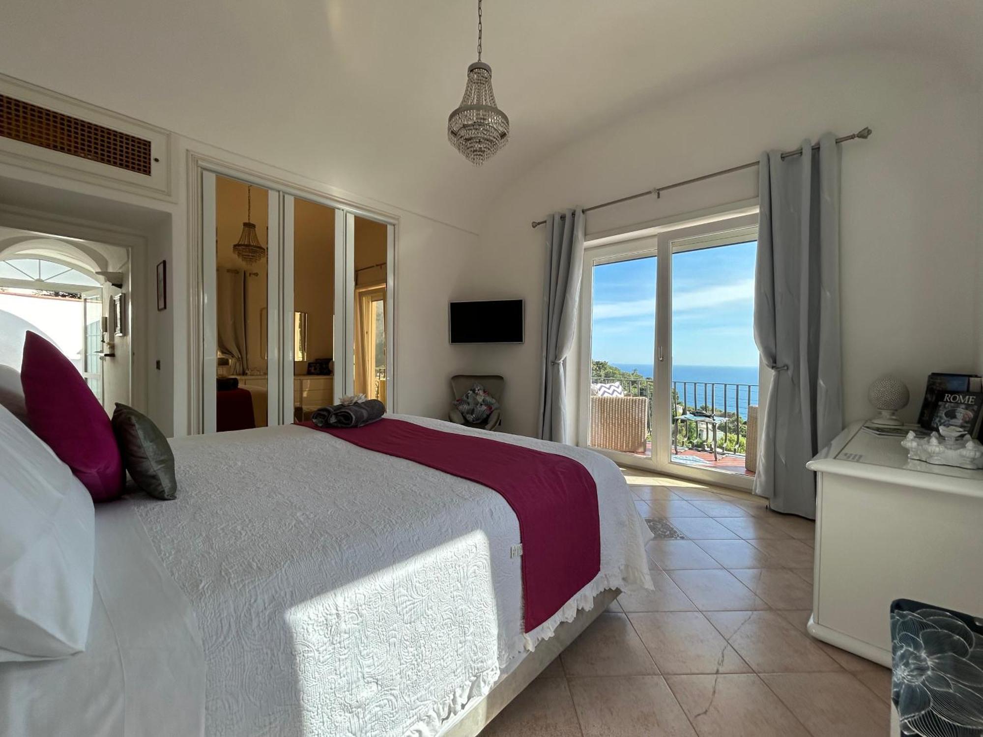 Marvelous Sea View Villa Capri Extérieur photo